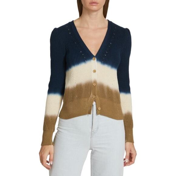 Veronica Beard Parula Dip Dye Cardigan - Picture 1 of 8